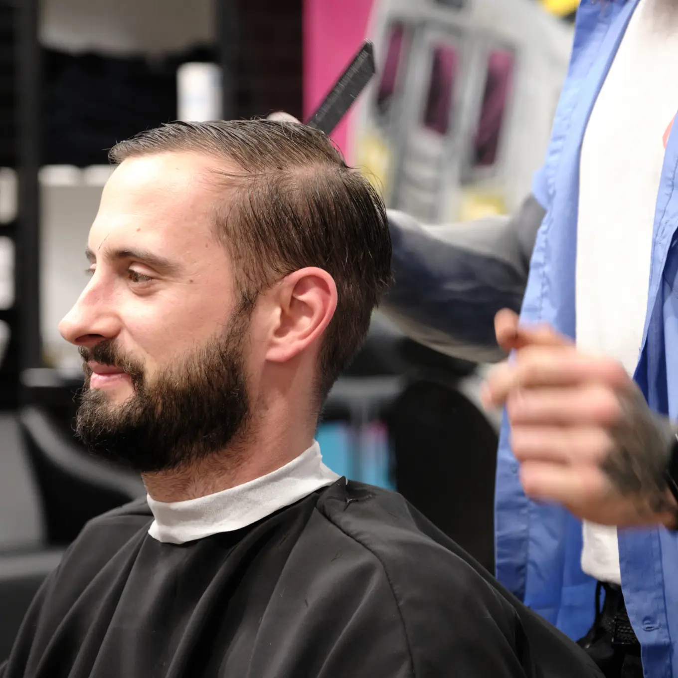 Coupe homme réalisée chez 04 ST BARBER Béziers